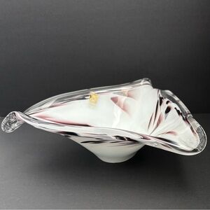 Murano Glass MA VI Cristallerie Italy Candy Dish